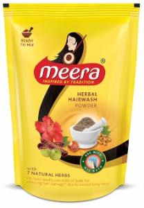 Meera Herbal Hair Wash Powder Pouch  மீரா ஹெர்பல் ஹேர் வாஷ் தூள்