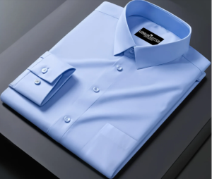 Premium Cotton Solid Shirt for Man (Sky Blue) ஆண்களுக்கான பிரீமியம் காட்டன் சாலிட் சட்டை (ஸ்கை ப்ளூ)