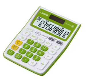 Casio Calculator Mini DeskType MJ-12VCb-GN கேசியோ கால்குலேட்டர் மினி டெஸ்க் டைப் MJ-12VCb-GN