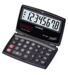 Casio calculator Dual Leaf Type SX-100 கேசியோ கால்குலேட்டர் டூயல் லீஃப் டைப்  SX-100