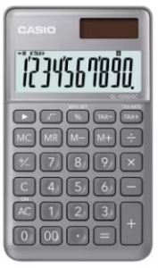 Casio Calculator Portable Type SL-1000SC-GY கேசியோ கால்குலேட்டர் போர்ட்டபிள் டைப் SL-1000SC-GY
