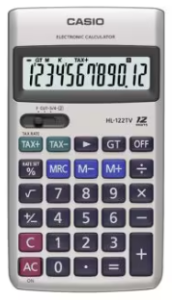 Casio Calculator Portable Type HL-122TV கேசியோ கால்குலேட்டர் போர்ட்டபிள் டைப் HL-122TV