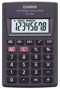 Casio Calculator Portable Type HL-4A கேசியோ கால்குலேட்டர் போர்ட்டபிள் டைப் HL-4A