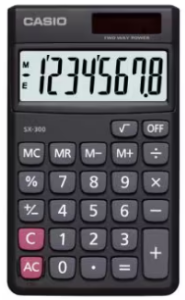 Casio Calculator Portable Type SX-300 கேசியோ கால்குலேட்டர் போர்ட்டபிள் டைப் SX-300