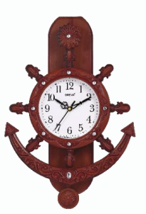 Ajanta Oreva  Pendulum Wooden Wall Clock 2327 அஜந்தா ஓரேவா பெண்டுலம் மர சுவர் கடிகாரம் 2327