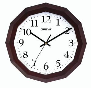 Ajanta Oreva Wooden Wall Clock 4217 அஜந்தா ஓரேவா மர சுவர் கடிகாரம் 4217