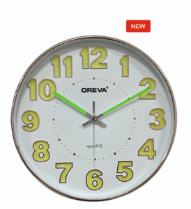 Ajanta Oreva Night Glow Wall Clock 9877 அஜந்தா ஓரேவா இரவு ஒளிரும் சுவர் கடிகாரம் 9877