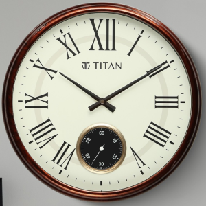 Titan Dual Movement Wall Clock NTW0091PA01 டைட்டன் டூயல் மூவ்மென்ட் சுவர் கடிகாரம் NTW0091PA01