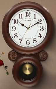 Titan Pendulum Wooden Wall Clock W0096WM01 டைட்டன் பெண்டுலம் மர சுவர் கடிகாரம் W0096WM01
