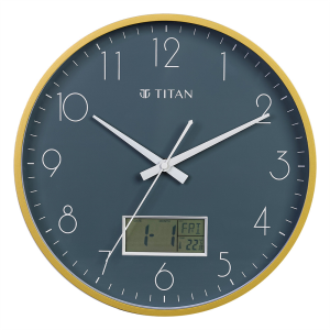 Titan Day & Date Wall Clock W0100PC02 டைட்டன் நாள் & தேதி சுவர் கடிகாரம் W0100PC02