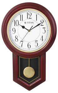 Titan Pendulum Wooden Wall Clock W0102PM01 டைட்டன் பெண்டுலம் மர சுவர் கடிகாரம் W0102PM01