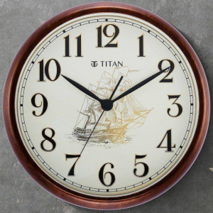 Titan Wooden Wall Clock NTW0070PA01 டைட்டன் மர சுவர் கடிகாரம் NTW0070PA01