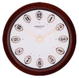 Scientific Wood Wall Clock SD3330 சயின்டிஃபிக் மர சுவர் கடிகாரம் SD3330