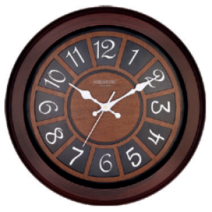 Scientific Wood Wall Clock SD881C சயின்டிஃபிக் மர சுவர் கடிகாரம் SD881C