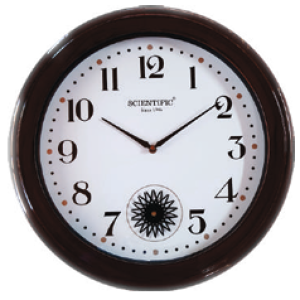 Scientific Wood Wall Clock SO9010 சயின்டிஃபிக் மர சுவர் கடிகாரம் SO9010