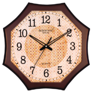 Scientific Wood Wall Clock SD655A சயின்டிஃபிக் மர சுவர் கடிகாரம் SD655A