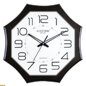 Scientific Wood Wall Clock SO655 சயின்டிஃபிக் மர சுவர் கடிகாரம் SO655