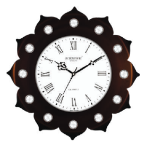 Scientific Wood Wall Clock SD2408 சயின்டிஃபிக் மர சுவர் கடிகாரம் SD2408