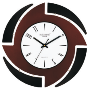 Scientific Wood Wall Clock SD4040 சயின்டிஃபிக் மர சுவர் கடிகாரம் SD4040