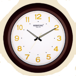 Scientific Office Wooden Wall Clock SO499NG சயின்டிஃபிக் அலுவலக மர சுவர் கடிகாரம் SO499NG