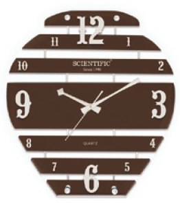 Scientific Designer Glass Wall Clock SG006 சயின்டிஃபிக் டிசைனர் கிளாஸ் சுவர் கடிகாரம் SG006