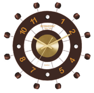 Scientific Designer Glass Wall Clock SG010 சயின்டிஃபிக் டிசைனர் கிளாஸ் சுவர் கடிகாரம் SG010