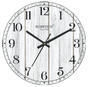 Scientific Frameless Wooden Wall Clock SFLWOOD A சயின்டிஃபிக் பிரேம்லெஸ் மர சுவர் கடிகாரம் SFLWOOD A