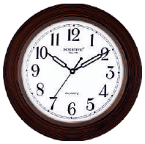 Scientific Wood Wall Clock SO411 சயின்டிஃபிக் மர சுவர் கடிகாரம் SO411