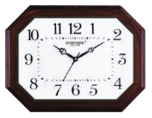 Scientific Wood Wall Clock SO777 B சயின்டிஃபிக் மர சுவர் கடிகாரம் SO777 B