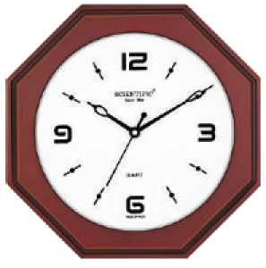 Scientific Wood Wall Clock SO7799 சயின்டிஃபிக் மர சுவர் கடிகாரம் SO7799