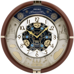 Seiko Melodies in Motion Wall Clock QXM378B  சீகோ மெலடிஸ் இன் மோஷன் சுவர் கடிகாரம் QXM378B