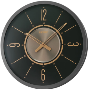 Seiko Black Large Dial Decor Wall Clock QXA759K  சீகோ கருப்பு பெரிய டயல் அலங்கார சுவர் கடிகாரம் QXA759K