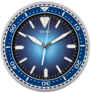 Seiko Blue Textured Dial Wall Clock QXA791A சீகோ ப்ளூ டெக்ஸ்ச்சர்டு டயல் சுவர் கடிகாரம் QXA791A
