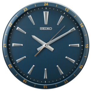Seiko Blue with Textured Dial Wall Clock QXA802L சீகோ ப்ளூ  டெக்ஸ்ச்சர்டு டயல் உடன் கூடிய சுவர் கடிகாரம் QXA802L