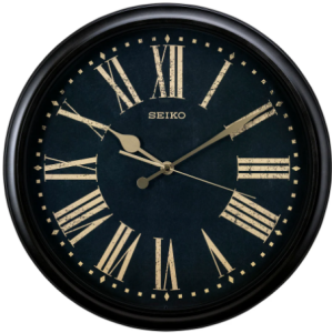 Seiko  Black Decor Wall Clock QXA771K சீகோ கருப்பு அலங்கார சுவர் கடிகாரம் QXA771K