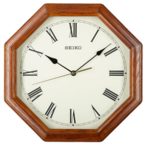 Seiko Oak Wood For Living Room Wall Clock QXA152B சீகோ ஓக் மர லிவிங் அறை சுவர் கடிகாரம் QXA152B