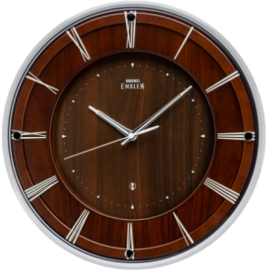 Seiko Luxurious Dark Brown Clock With Roman Numerical Wall Clock AHS558A சீகோ ஆடம்பரமான டார்க் பிரவுன் ரோமன் எண் சுவர் கடிகாரம் AHS558A