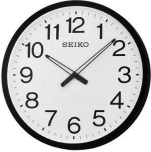 Seiko  Black Large Dial Wall Clock QXA563K சீகோ கருப்பு பெரிய டயல் சுவர் கடிகாரம் QXA563K
