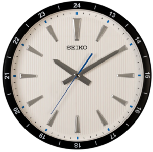 Seiko White with Textured Dial Wall Clock QXA802J  சீகோ வெள்ளை  டெக்ஸ்ச்சர்டு டயல் சுவர் கடிகாரம் QXA802J